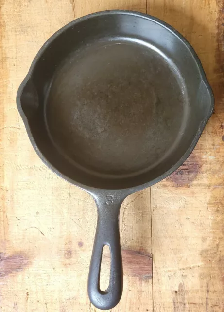 Unmarked Wagner No. 3  6 1/2” Cast Iron Skillet Pan (Q) Pre 1960, **Vintage**