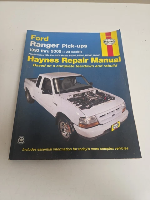 Haynes Repair Manual For Ford Ranger Pick-Ups (1993-2011) – USA Edition, Paperback