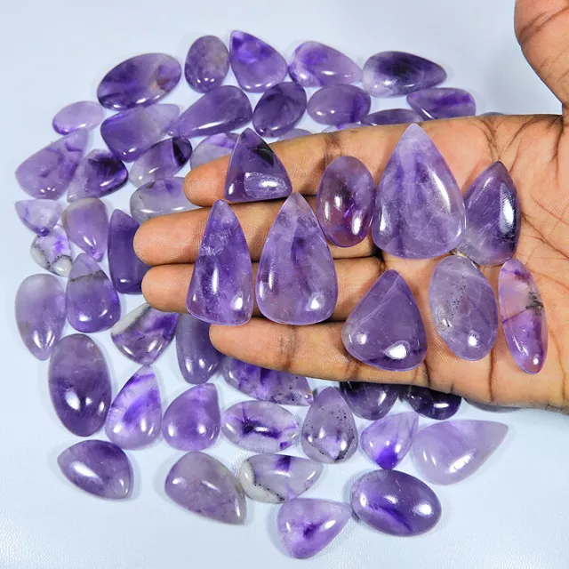 Natural Amethyst Lace agate Mix Cabochon Loose Gemstone Wholesale Lot