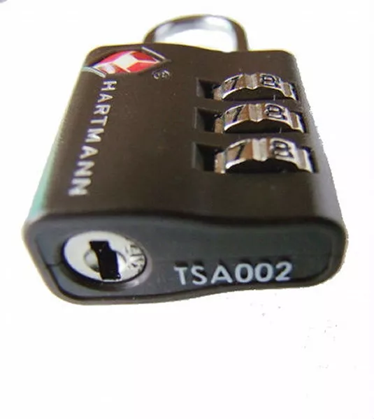 New Hartmann Dark Brown TSA 002 Secure Luggage Combination Lock