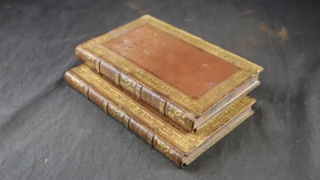 1804 Poetische Werke Von John Langhorne, Platten, 2 Vols, Walbenvergoldete Bindungen, 1. 3