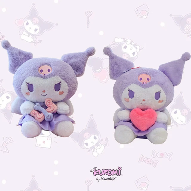 COZY QIXI CUPID Kuro Plush Angel Holding Heart Soft Pillow Stuffed