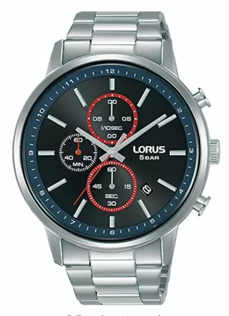 Lorus Cronógrafo Hombre Reloj Brazalete de Acero Inoxidable RM397GX9