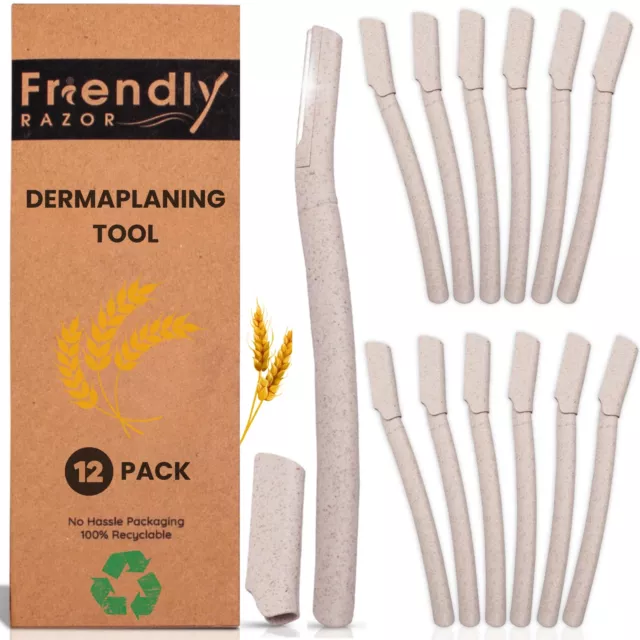 Dermaplaning Blades for Face | 12 Pack | Dermaplane at Home to Exfoliate Skin |