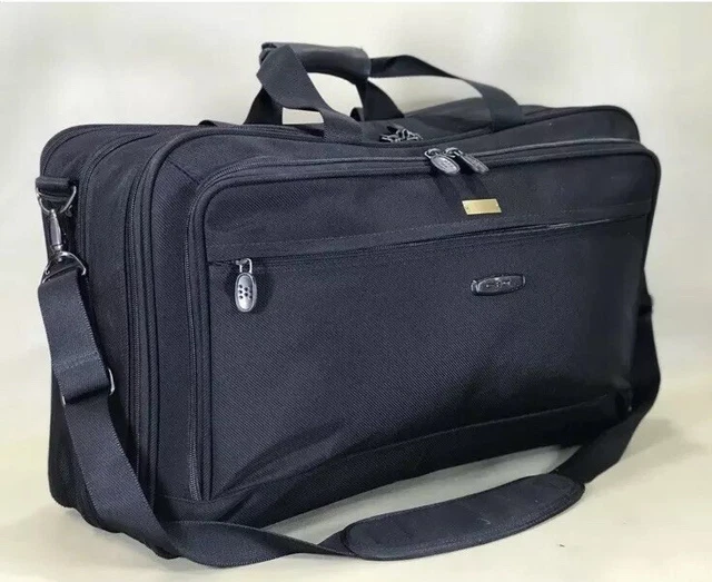 Used Dakota by Tumi Black 22” Exp Carry On Garment Bag Overnighter Briefcase 2