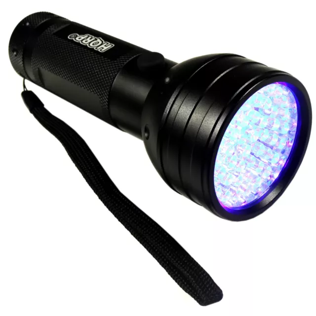 Torche UV LED Noir pour surveiller l'activité des rongeurs.