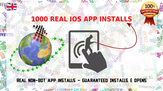 1000 Real guaranteed US / UK GEO Targetted iOS App Installs
