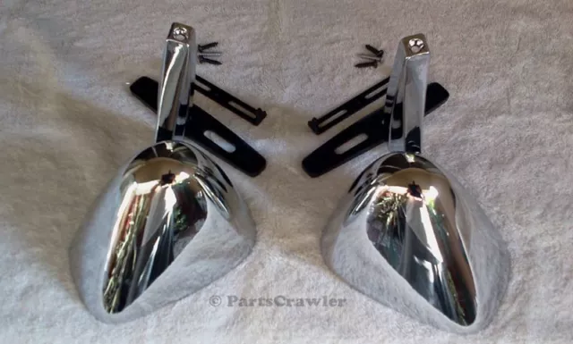 1974 1971 1972 1973 Dodge Charger Chrome Dual Sport Bullet Shape Mirrors