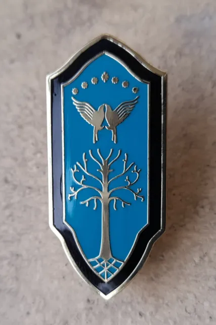 Gondor Shield Metal Enamel Pin Badge Brooch Lord of the Rings LOTR JRR Tolkien