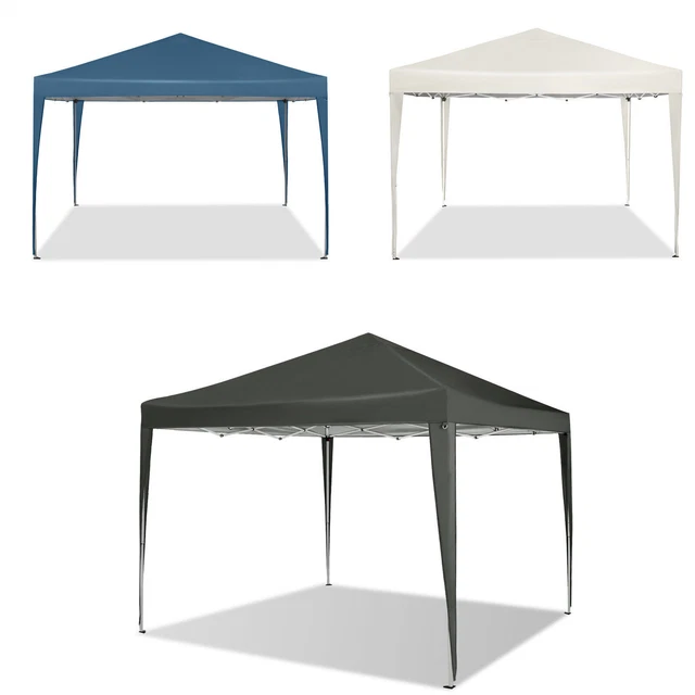 Pavillon 3x3 m Faltpavillon Wasserdicht Pop-up Gazebo Partyzelt Gartenpavillon
