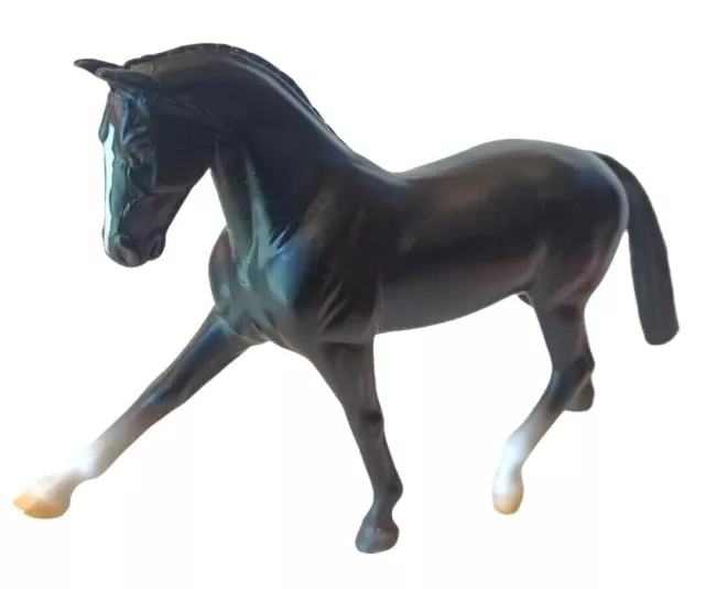 Vtg Breyer Reeves Horse Figurine Toy Black White Feet 2.5" Miniature