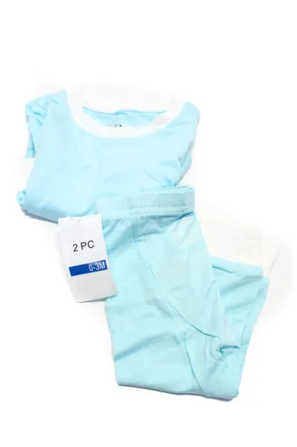 Mini B Morgan Lane Girls Long Sleeve Sleepshirt Sleep Pants Set Blue Size 0-3M L