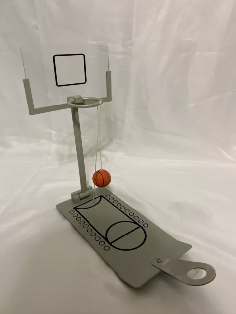 Basketball Game Mini Desktop Hoop Stand Set Office Fun Sport Toy Gift String