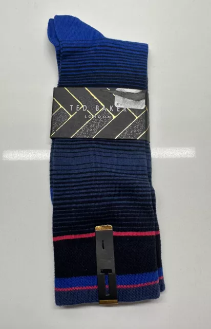 NEW Ted Baker London Mens Striped Mid Calf Socks FREE Shipping