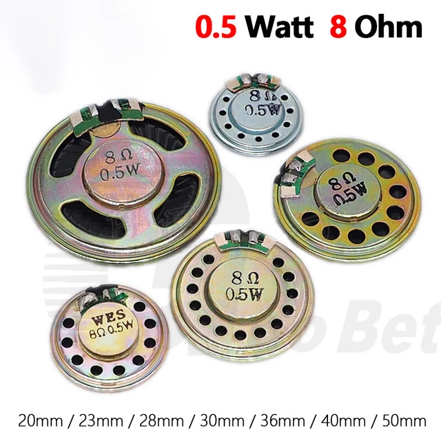 20mm-50mm 0.5W 8 ohm Inside Magnet Loudspeaker Electronic Speaker for Arduino Pi