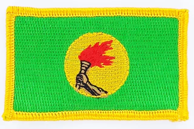 Patch Ecusson Brode Drapeau Zaire Insigne Thermocollant Neuf Flag Patche