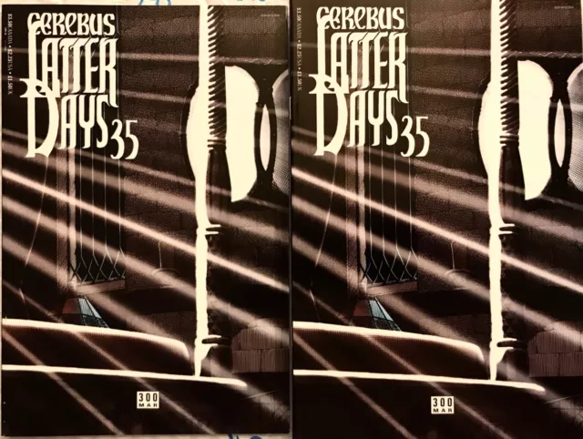 CEREBUS 300 2 UNREAD copies DAVE SIM GERHARD AARDVARK VANAHEIM LATTER DAYS final 2
