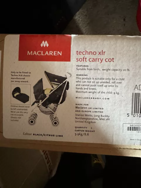 Maclaren techno xlr carrycot 2025