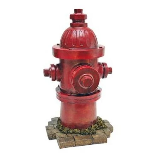 Dog Fire Hydrant Yard Garden Indoor Outdoor Resin Statue 14"