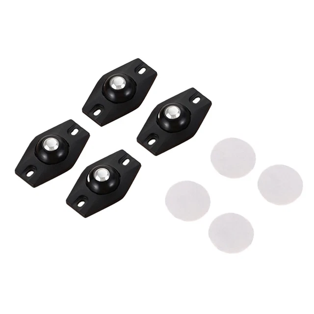 Small Wheels with Strong Adhesive Easy Mobility for Various Items (4PCS)