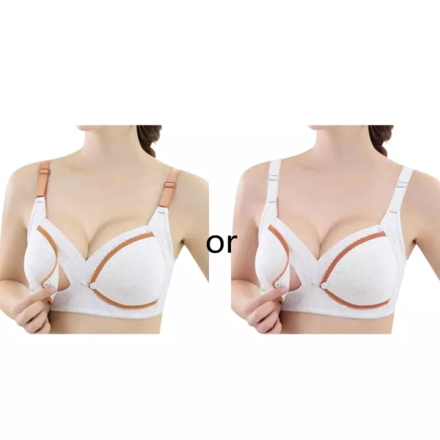 Maternity Nursing Bra Pregnancy Open Front Wireless Pads Breastfeeding Underwear