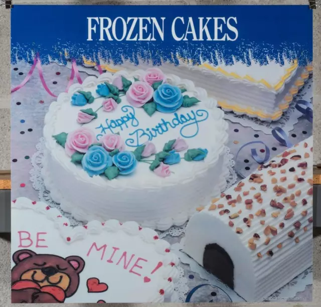 Dairy Queen Promotional Poster For Backlit Menu Sign Frozen Cakes dq2