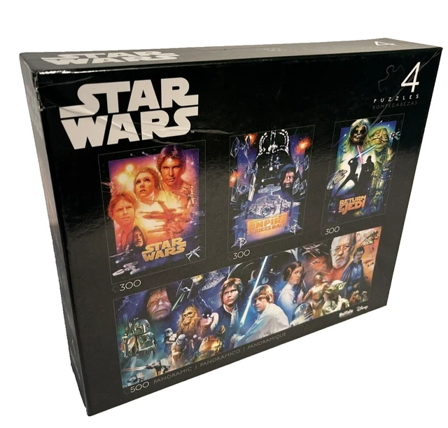 Star Warsu2122 Collector's Edition 4-in-1 Jigsaw Puzzle Multipack