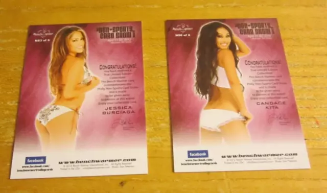 Candace Kita/Jessica Burciaga Lot of 2 Promo Cards Philly Non-Sports Show Cards 2