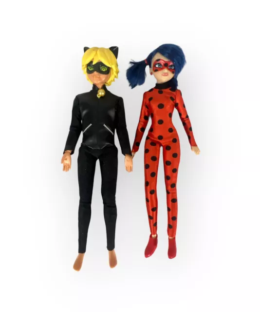 Miraculous Ladybug Adrien Cat Noir Fashion Flip Sequins Transform Superhero  Doll