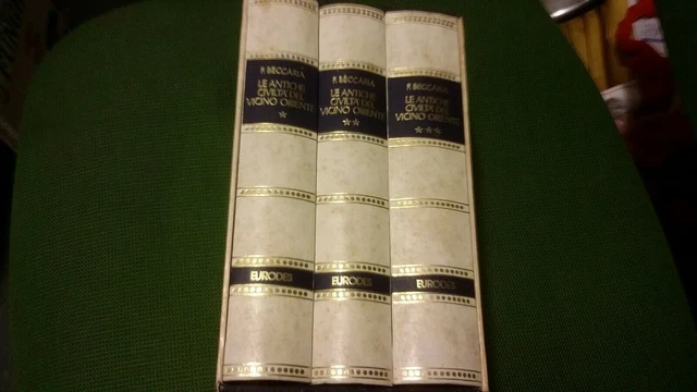 LE ANTICHE CIVILTA' DEL VICINO ORIENTE, 3 VOLL.,BECCARIA F. EURODES 1979, 11g22 LE ANTICHE CIVILTA' DEL VICINO ORIENTE, 3 VOLL.,BECCARIA F. EURODES 1979, 11g22