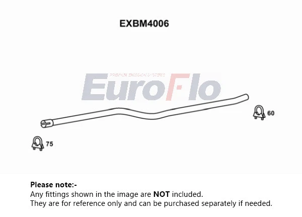 Tubo di scarico adatto per BMW 118D F20, F21 2.0D Centro 2011 su N47D20C Qualità EuroFlo
