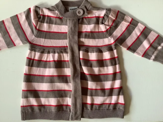 Ouch Girls Size 5 100% Cotton Cardigan