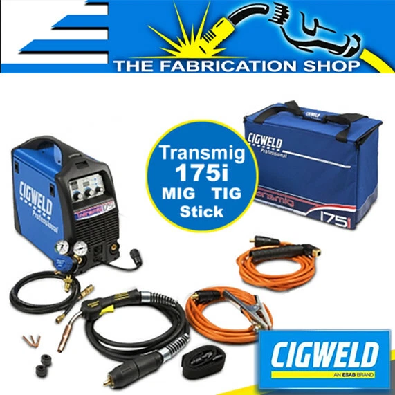 Transmig 175i Cigweld Mig Tig Stick Welder Mma Inverter Multi Process W1005175