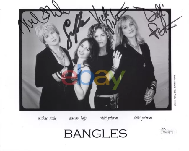 THE BANGLES SIGNED 8x10 GROUP PHOTO reprint