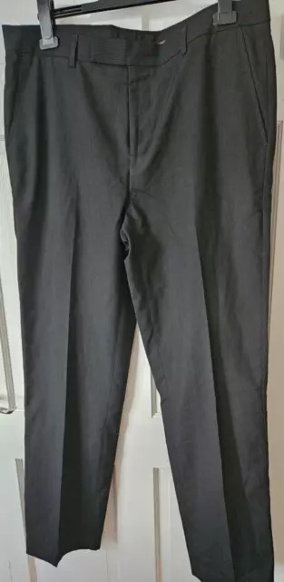 Burton size 36R mens black formal trousers pinstripe