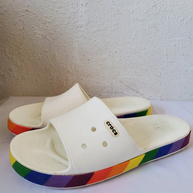CROCS CLASSIC BUBBLE Camo Clogs Shoes Size Womens 6 Bistro White