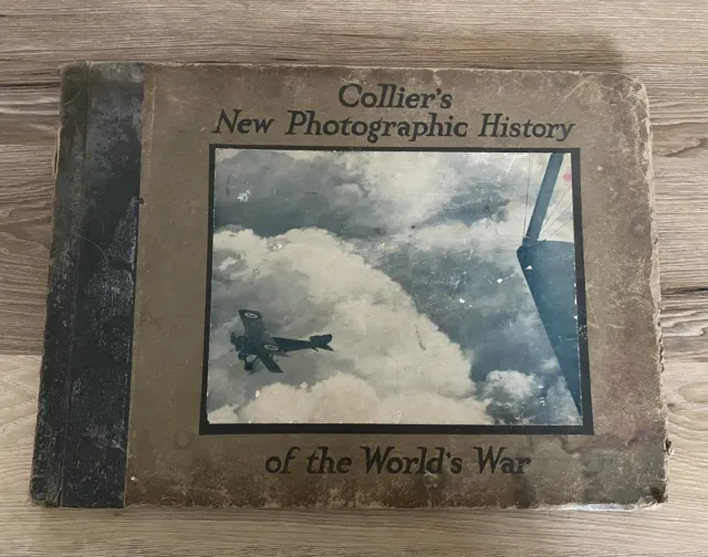 Antique Collier's New Photographic History of the World's War 1919 Large Book