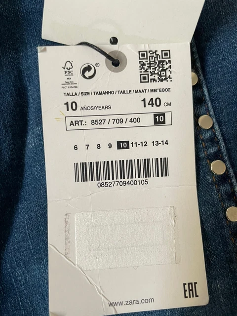 PACCHETTO JEANS RAGAZZE ETÀ 10 Zara/River Island 4