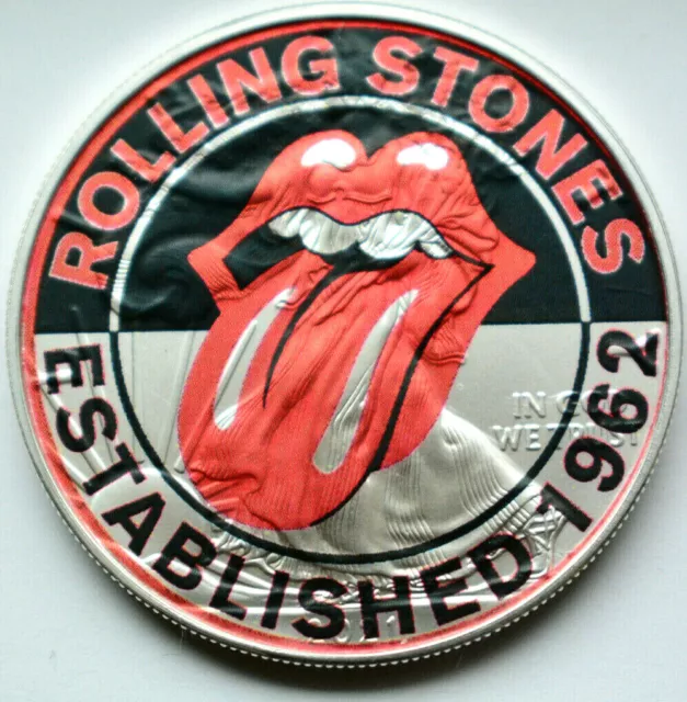 "Rolling Stones"  American Silver Eagle 1oz. .999 Limited Ed Silver Dollar Coin