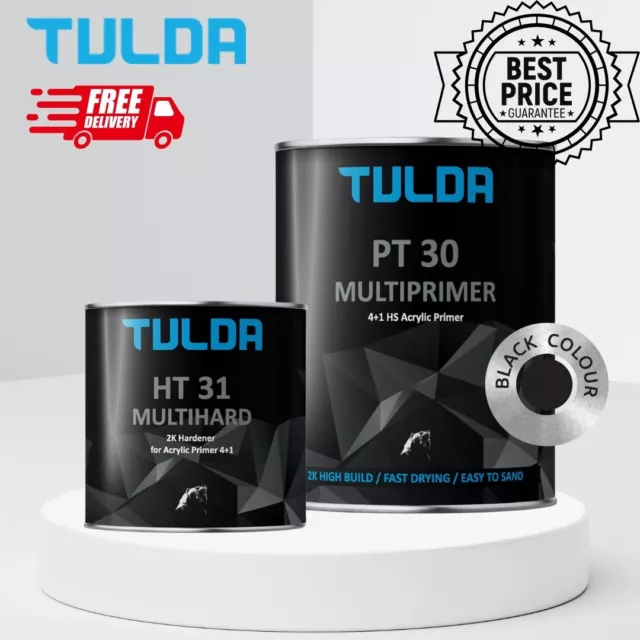 TULDA PT30 Multiprimer 4+1 HS Acrylic Primer 1.25L Kit: BLACK + FREE GIFT