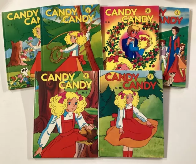 9 livres CANDY CANDY  TELE-GUIDE  années 80 +  Rouge et or + SPECI