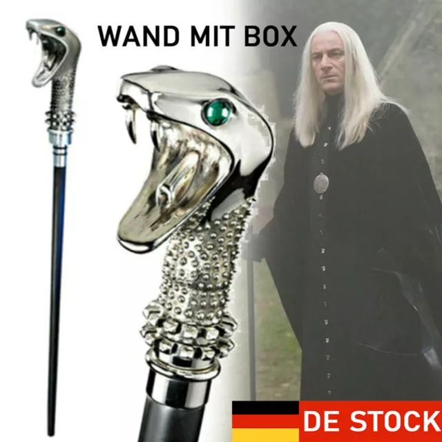 Harry Potter Lucius Malfoy Zauberstab Schlangenkopf Magie Stick Boxed Geschenk