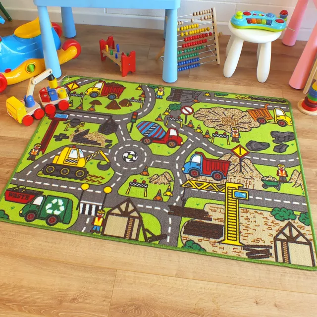Construction play rug deals