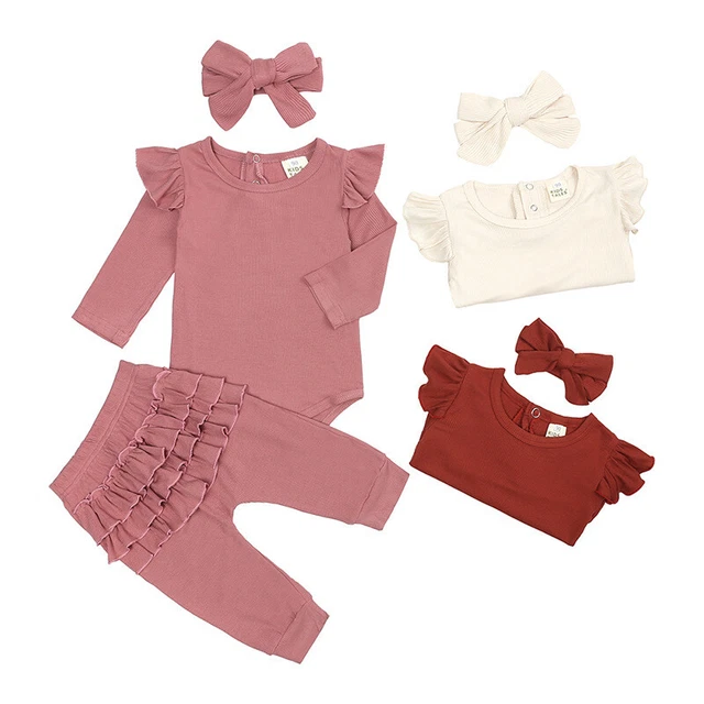 Top Leggings Fascia Abiti 3 Pz Abiti Abito Bambina Bambina Bambina Bambina Set Abiti Regno Unito
