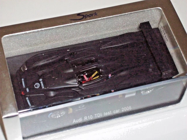 SPARK 1/43 S0679 AUDI R10 TDI TEST CAR 2006 Black/Noir/Zwart/schwarz Rare! NLA! 2