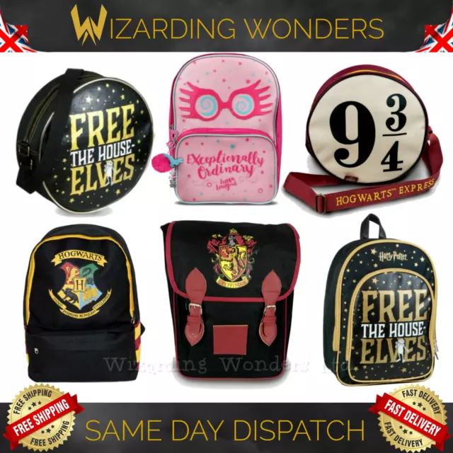 Harry Potter Backpack Rucksack School Bag Purse Tote Gryffindor Official Gift UK