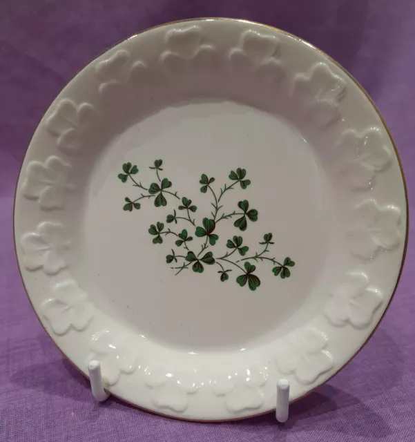 Carrigdhoun Pottery Ltd Cork Shamrock Decorative Shallow Plate/Trinket Dish