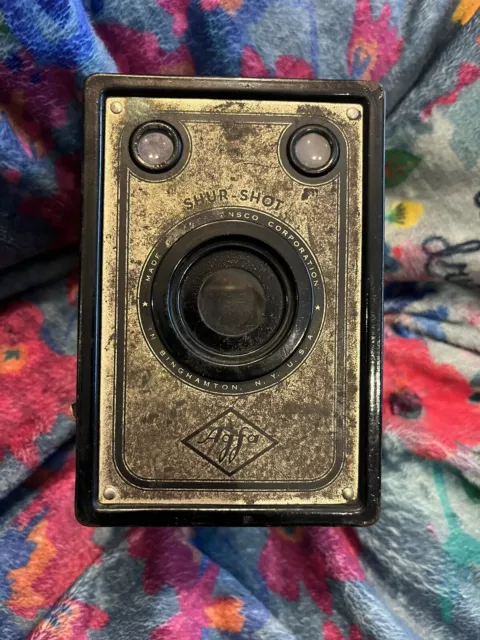  ANSCO AGFA SHUR SHOT OLD VINTAGE BOX CAMERA - c1930’s 