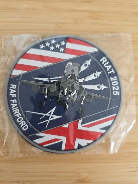 RIAT 2025 RAF Fairford F35 Lockhead Martin PVC Patch RIAT 2025 Royal ...