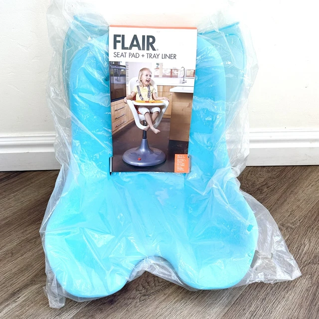 Almohadilla de asiento para silla alta Flair Boon de nuevo y revestimiento de bandeja - azul agua